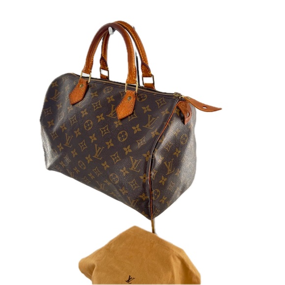 LOUIS VUITTON LV Monogram Speedy 30 Satchel Bag Vintage 1996 Authentic - Picture 16 of 16